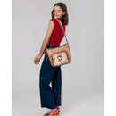 Anekke borsa a tracolla grande color cammello peace & love