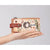 Anekke porta carte rfid cammello peace & love