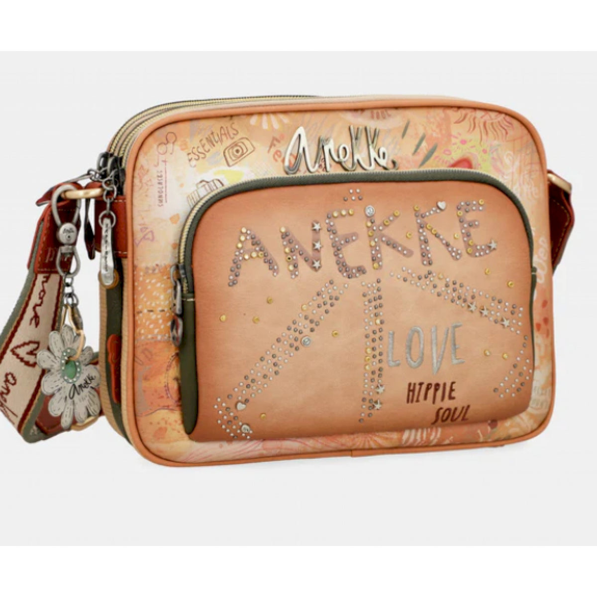 Anekke borsa a tracolla con fiori