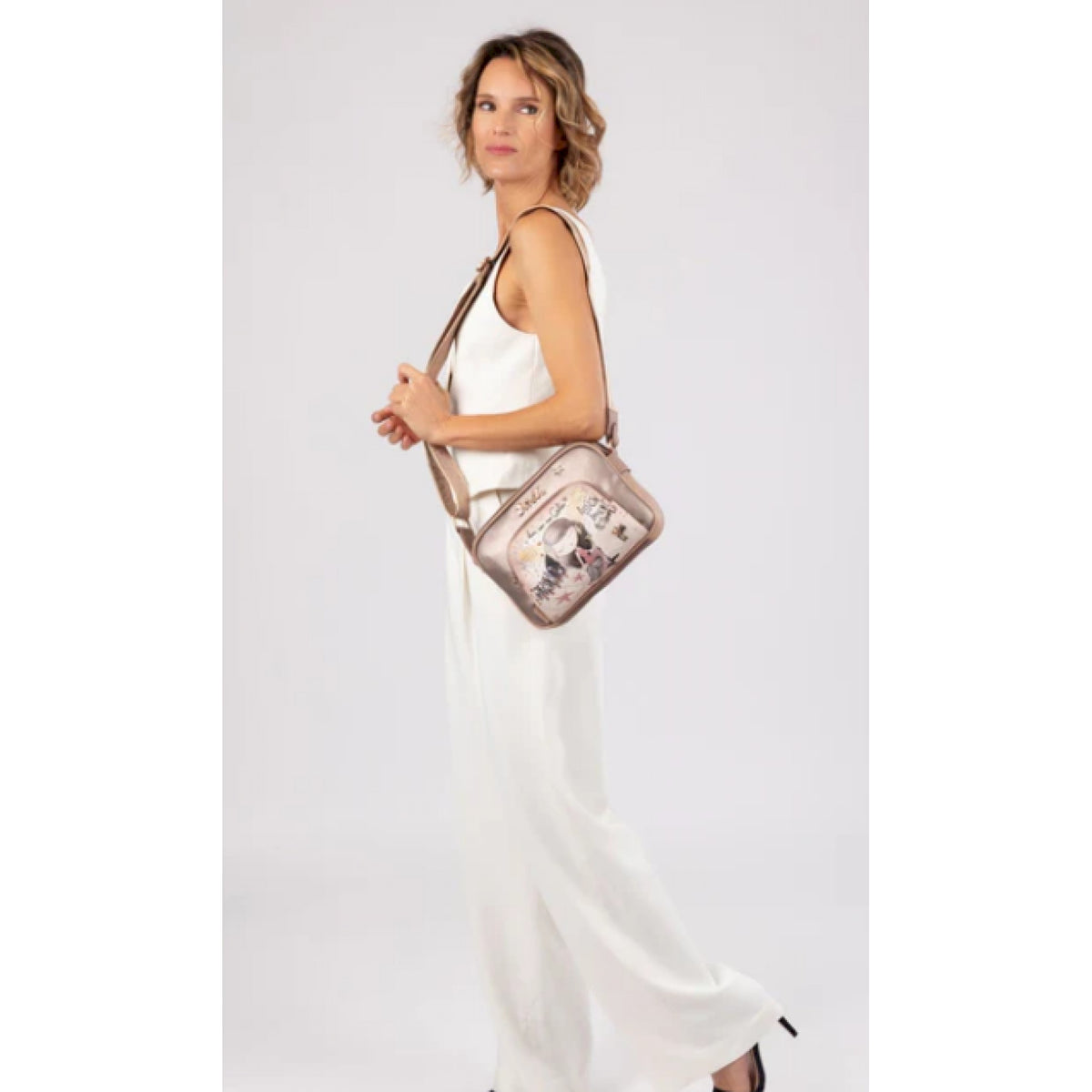 Anekke borsa a tracolla hollywood a doppio scomparto