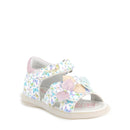 Sandalo per bambina bianco-lilla