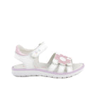 Sandalo in pelle per bambina bianco