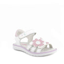 Sandalo in pelle per bambina bianco