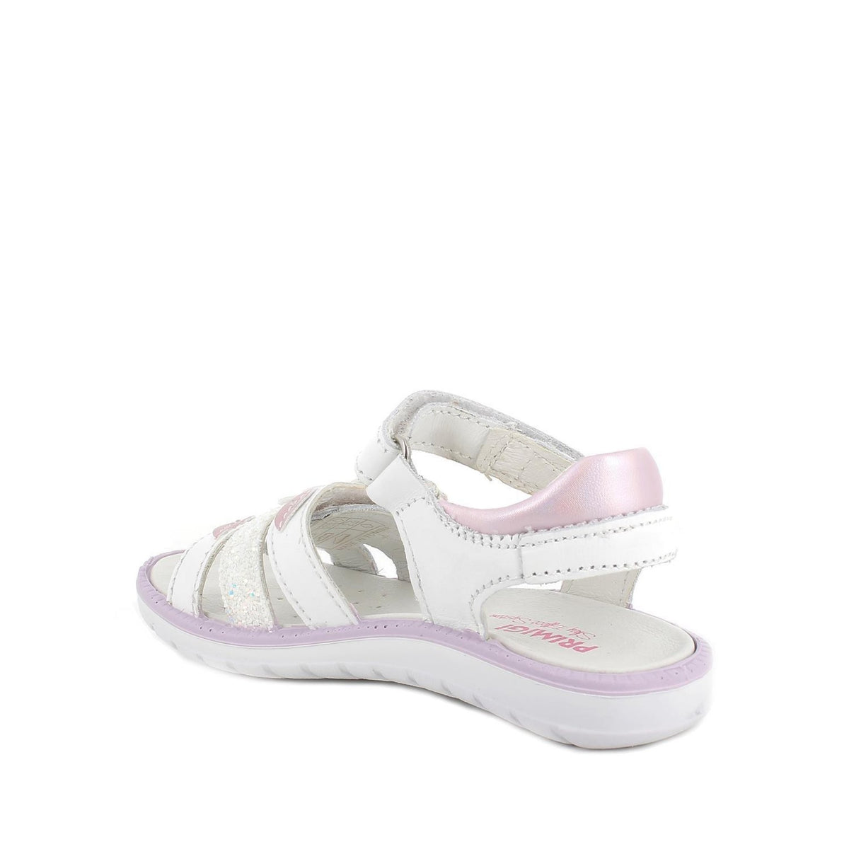 Sandalo in pelle per bambina bianco
