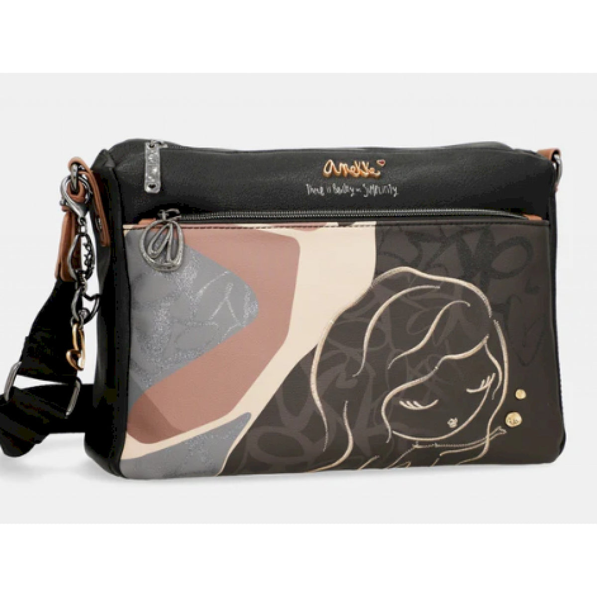 Anekke borsa a tracolla heartbeat