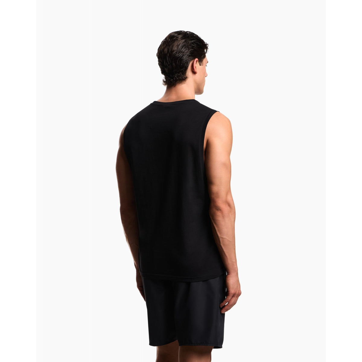 Canotta beachwear emporio armani underwear con maxi logo
