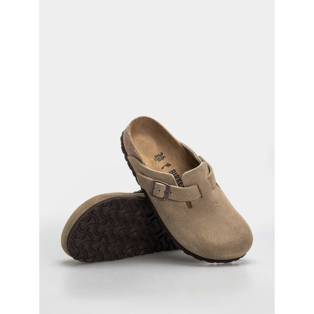 Boston birkenstock in pelle scamosciata