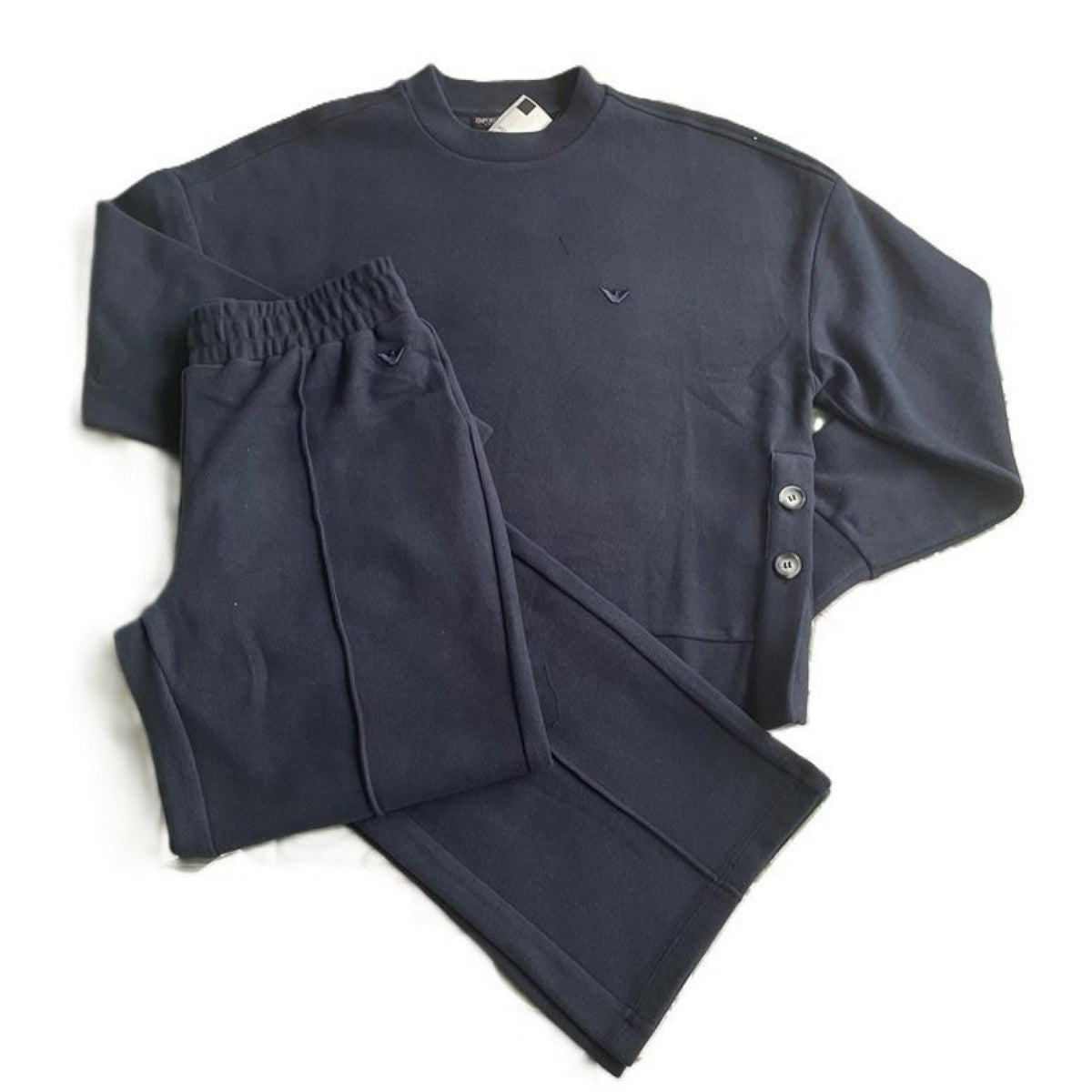 Emporio armani tuta girocollo costine