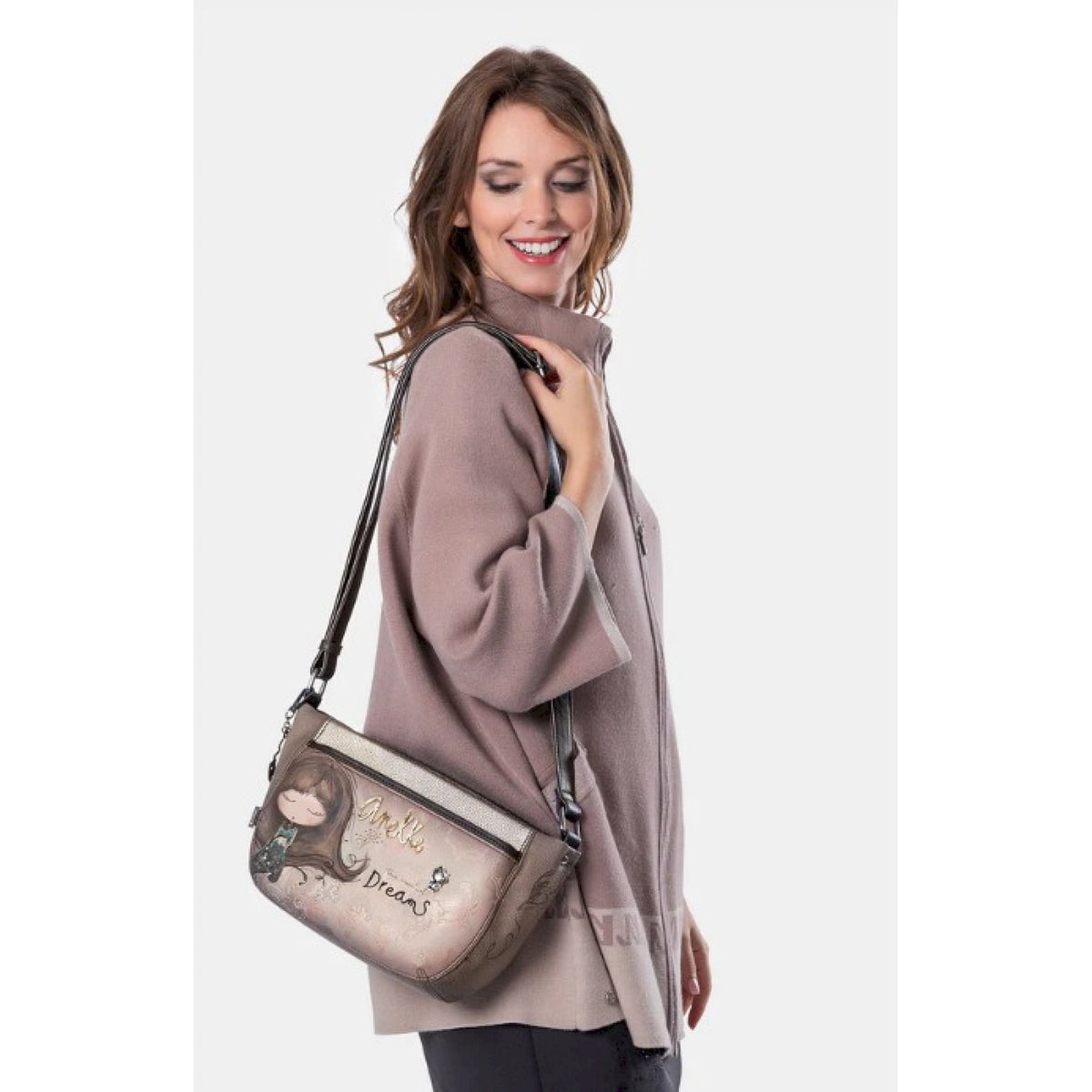 Anekke piccola borsa a tracolla ovale royal