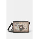 Anekke borsa a tracolla stampata con 3 scomparti real