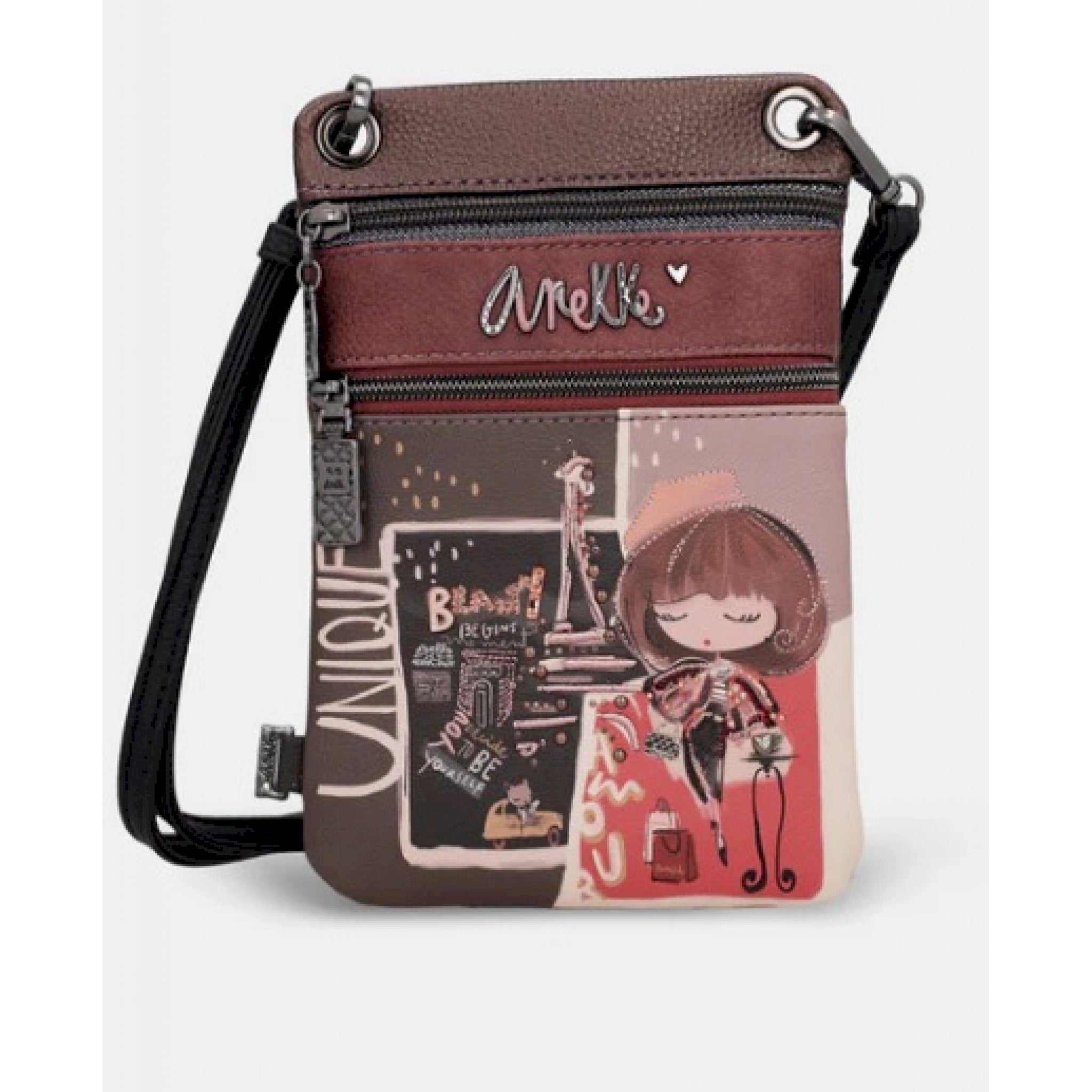 Anekke mini tracolla 2 scomparti mademoiselle