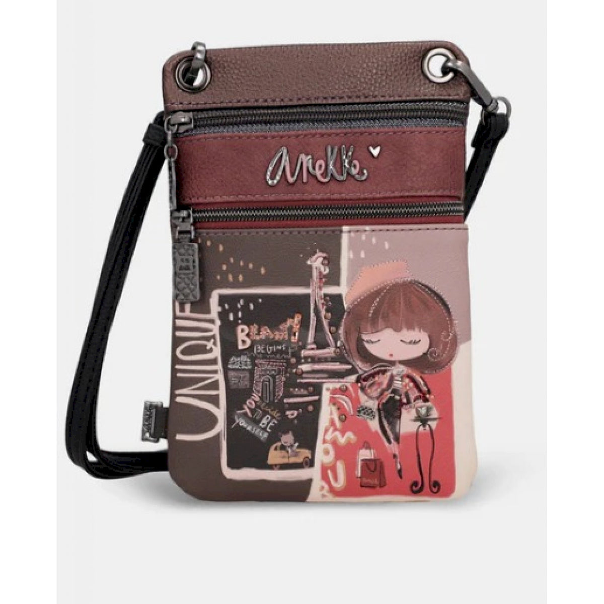 Anekke mini tracolla 2 scomparti mademoiselle