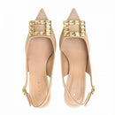 Sling back  t.55 con accessorio