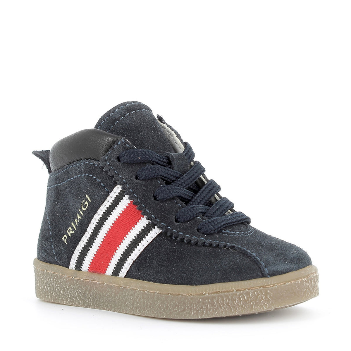 Sneaker primi passi in scamosciato navy