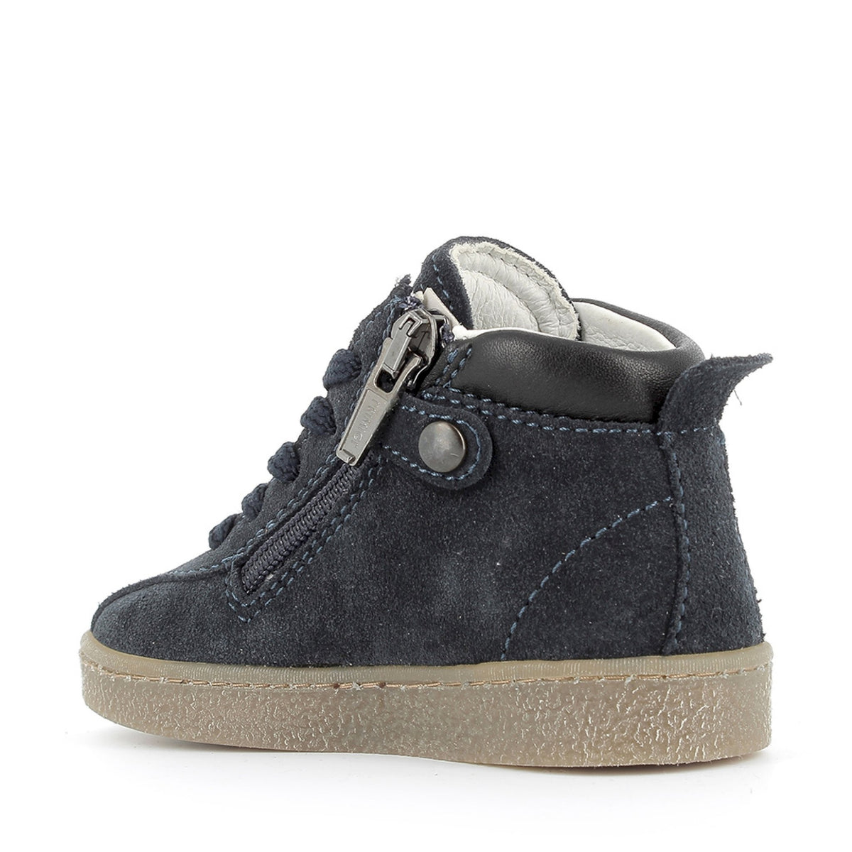 Sneaker primi passi in scamosciato navy