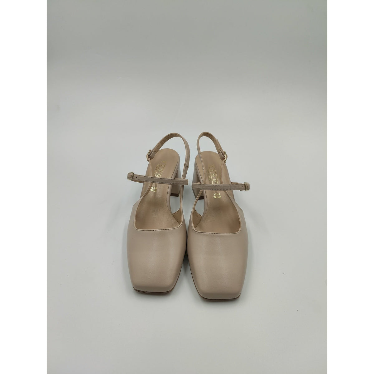 Sling back punta quadra e tacco