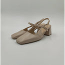 Sling back punta quadra e tacco