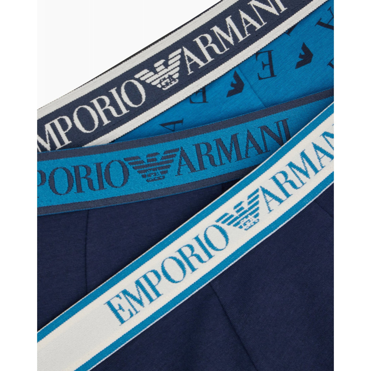 Set 3 boxer trunk emporio armani underwear in cotone elasticizzato