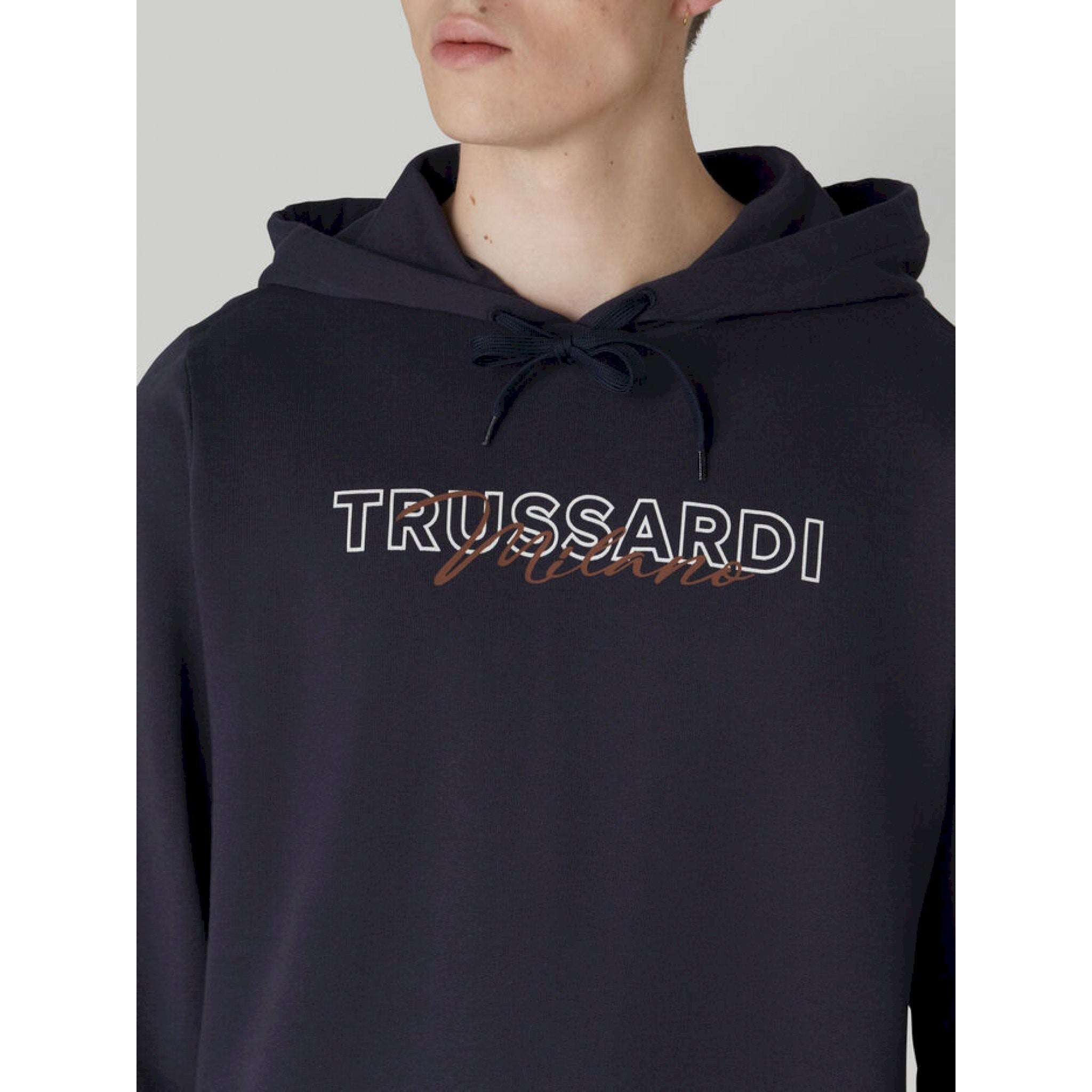 Trussardi sweatshirt hood logo