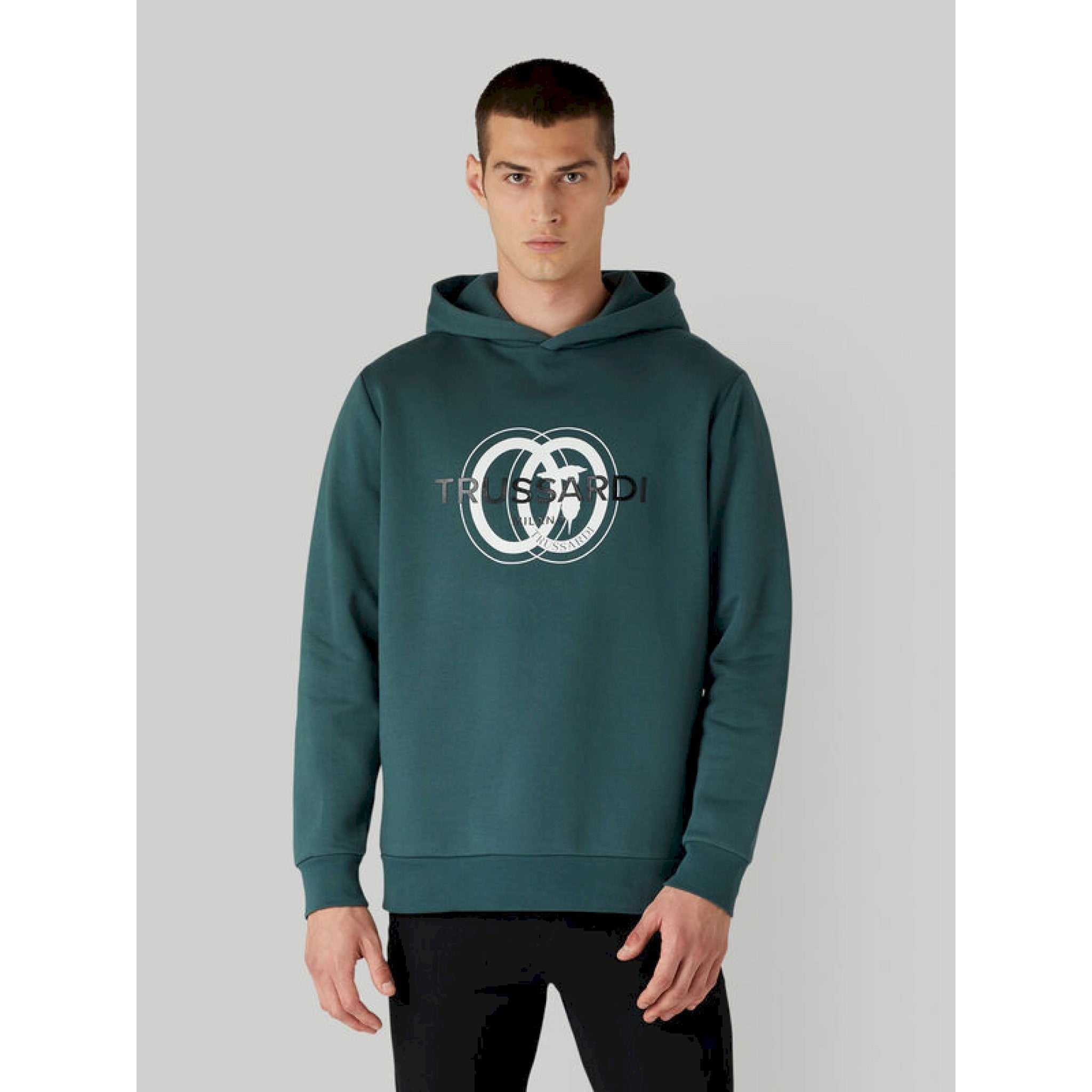 Trussardi felpa cappuccio