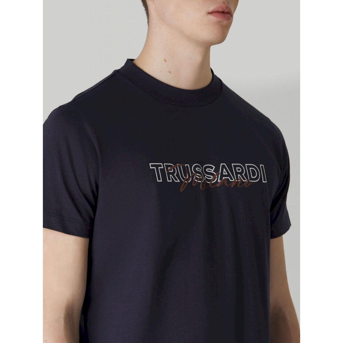 Trussardi t-shirt logo stampa