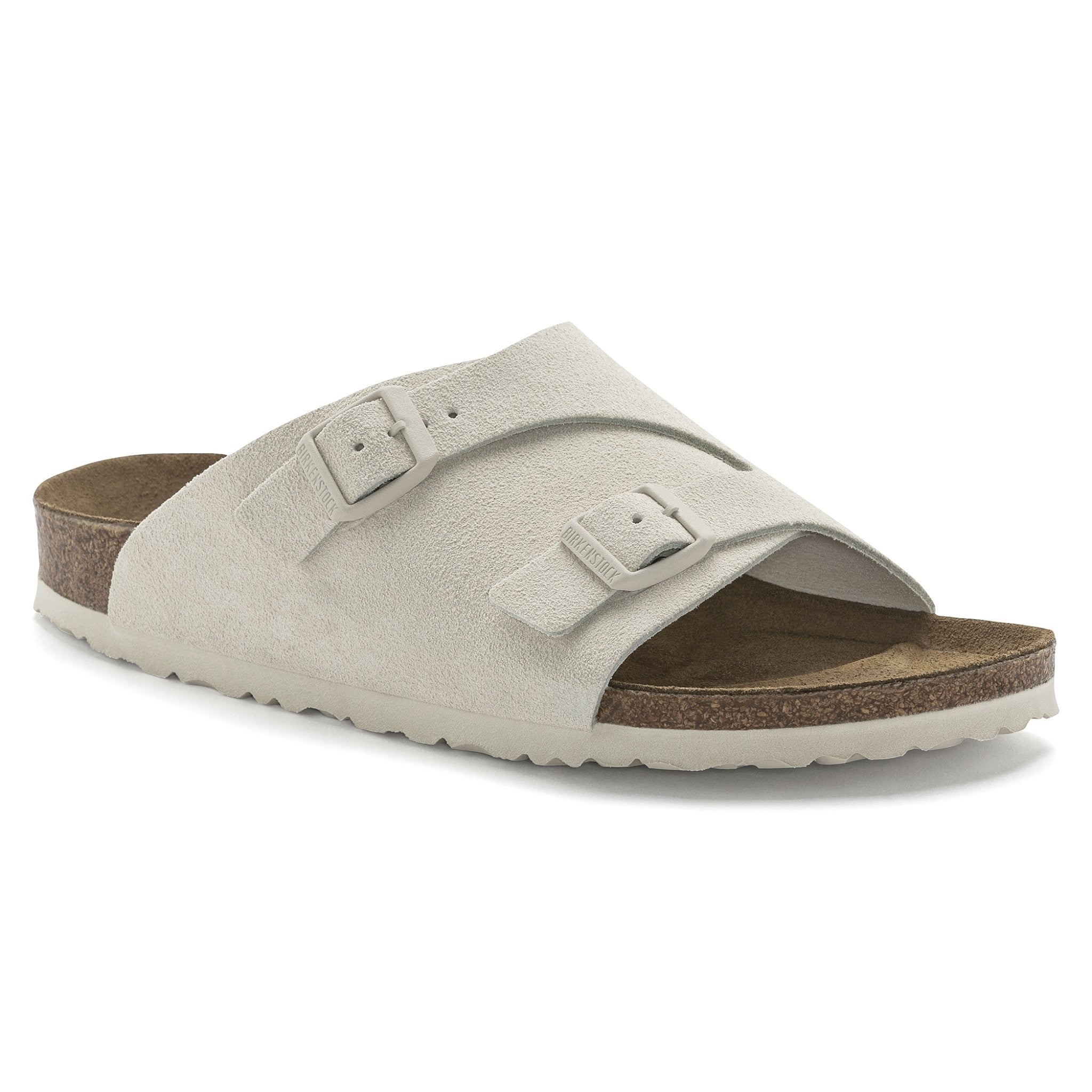 Zürich antique white, suede leather - calz. s