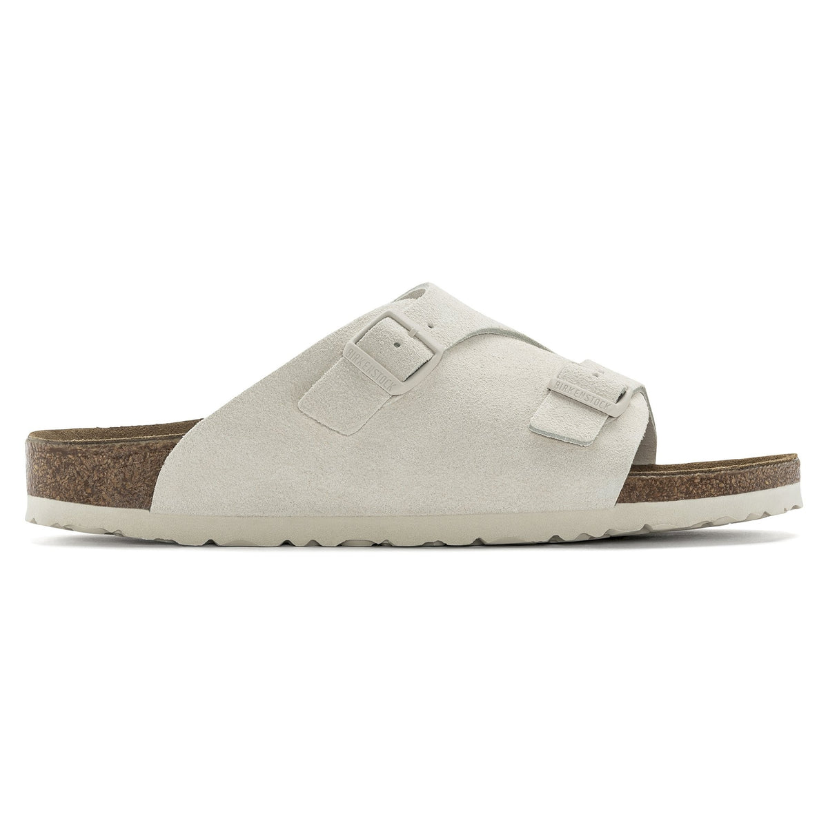 Zürich antique white, suede leather - calz. s