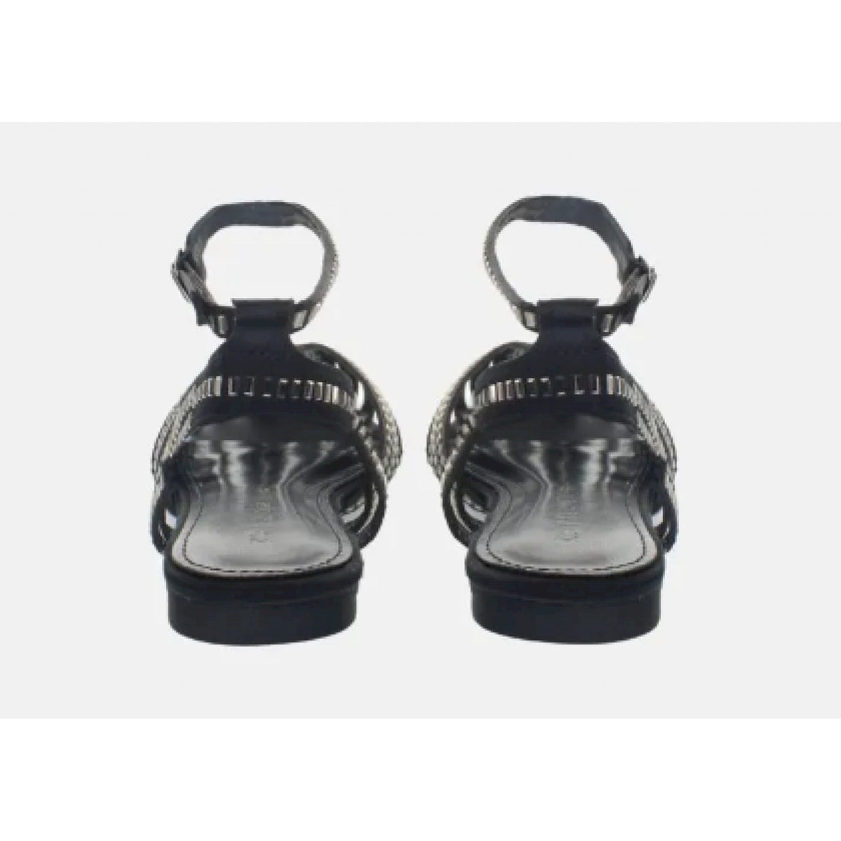 Ballerine cinturini cristalli satin