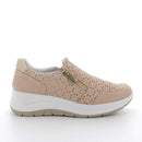 Slip on con zeppa da donna  con zip