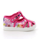 Sandali da bambina viola-fuxia