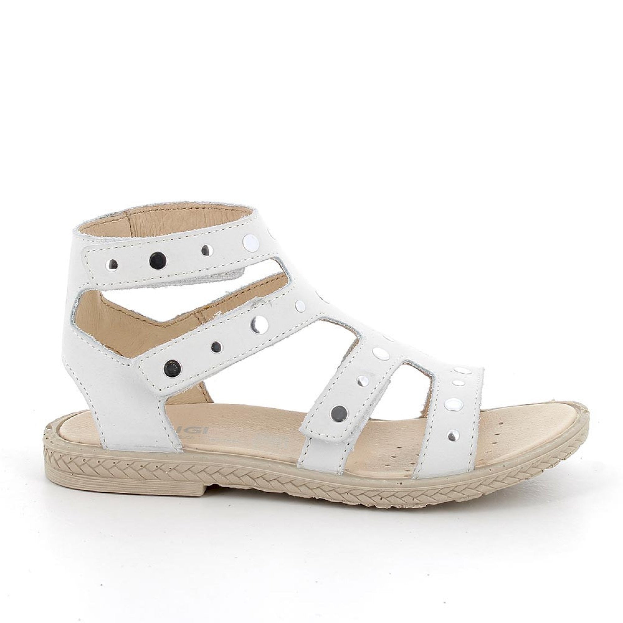 Sandali in pelle da bambina bianco
