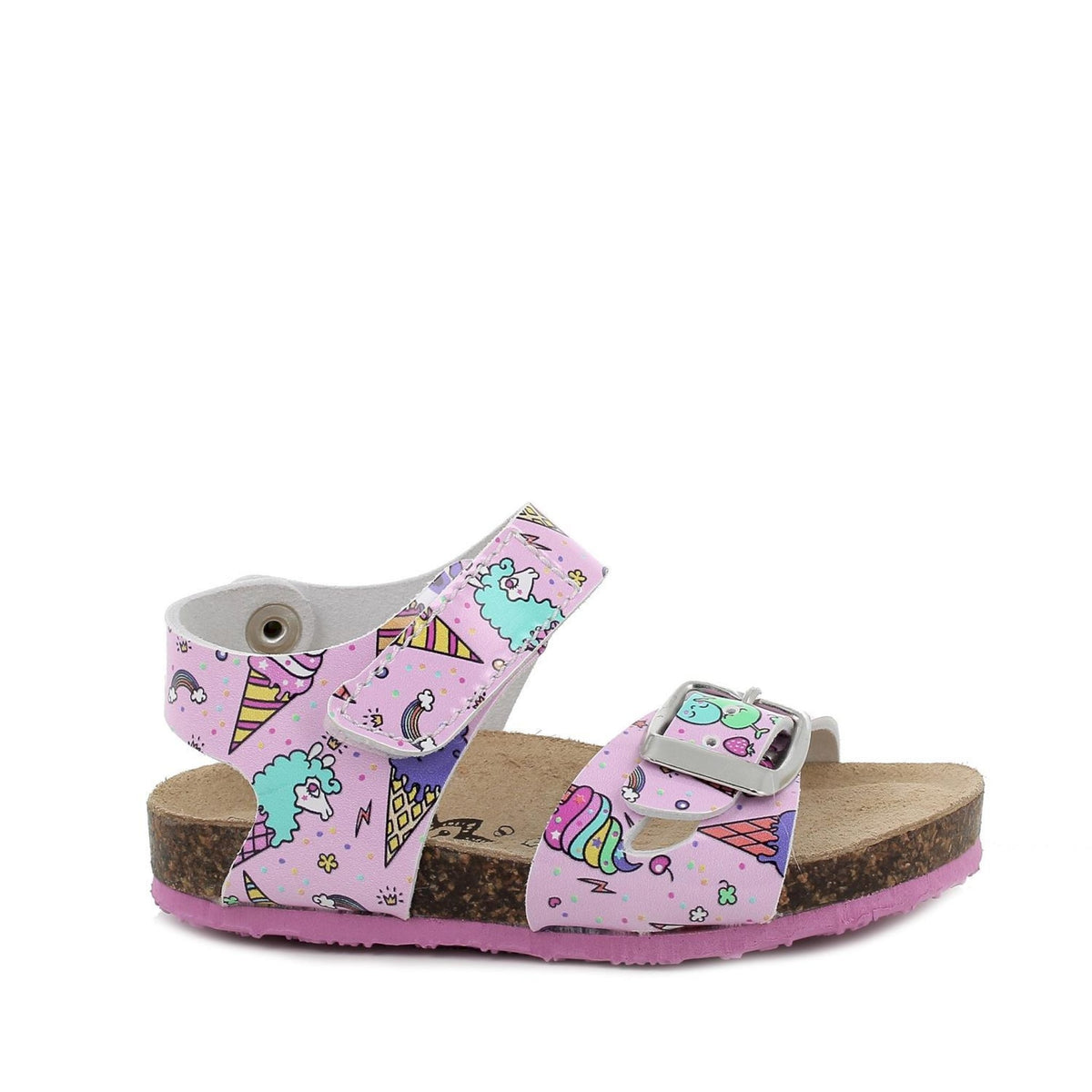 Sandali da bambina lilla multicolor