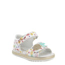 Sandali da bambina bianco multicolor