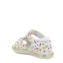 Sandali da bambina bianco multicolor