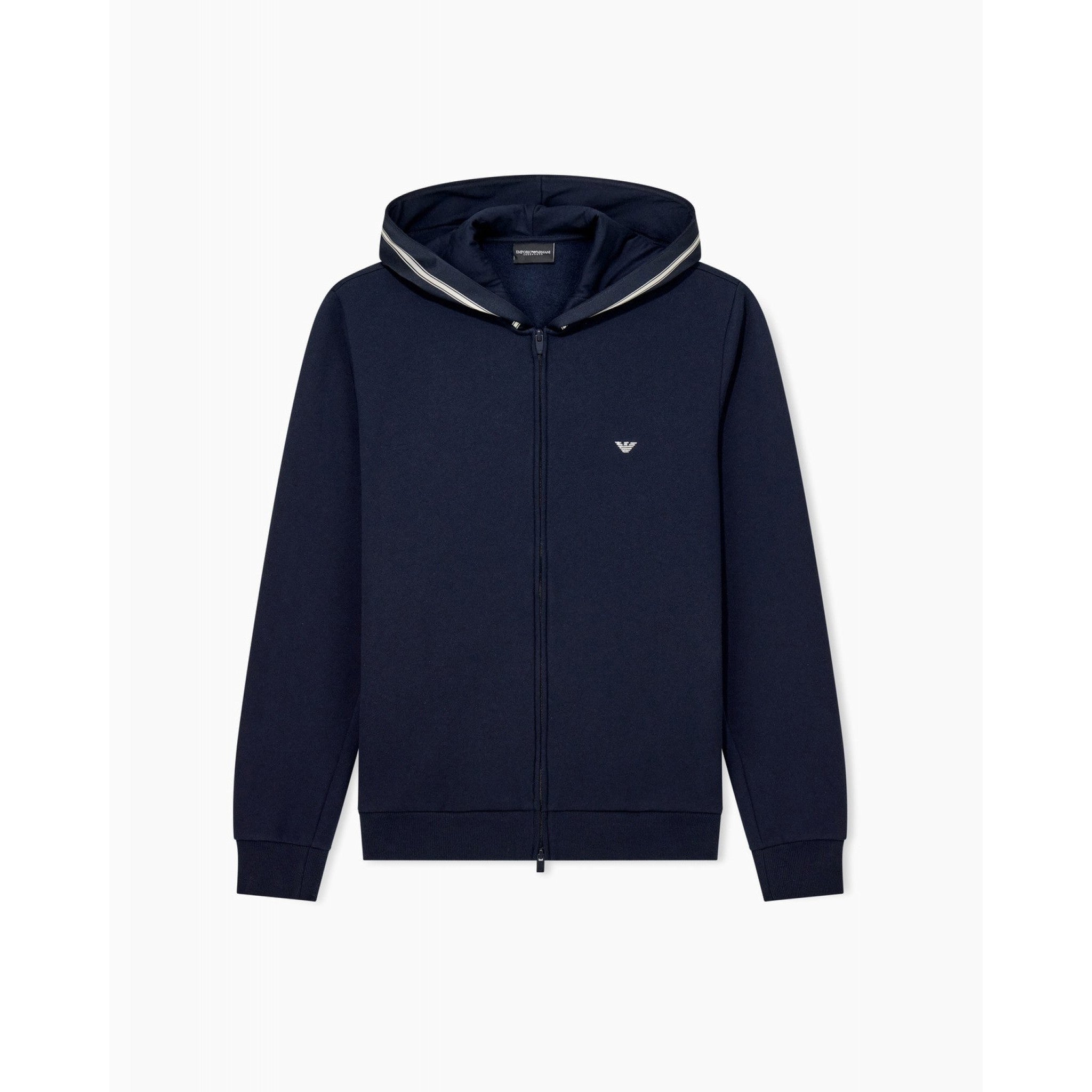 Felpa con cappuccio emporio armani underwear full zip