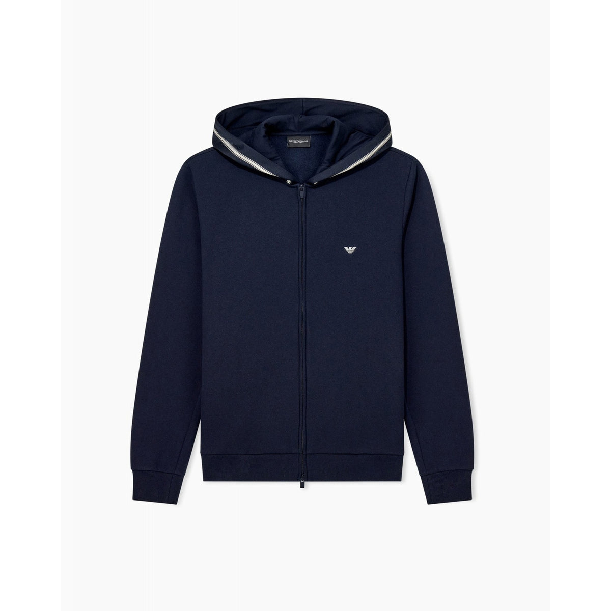 Felpa con cappuccio emporio armani underwear full zip