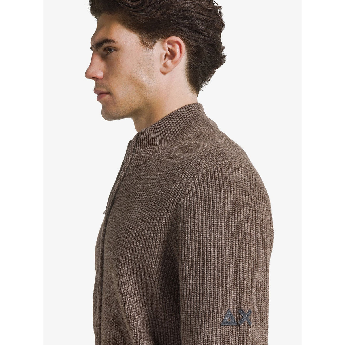 Sun 68 - sun 68 cardigan in lana e cashmere a coste