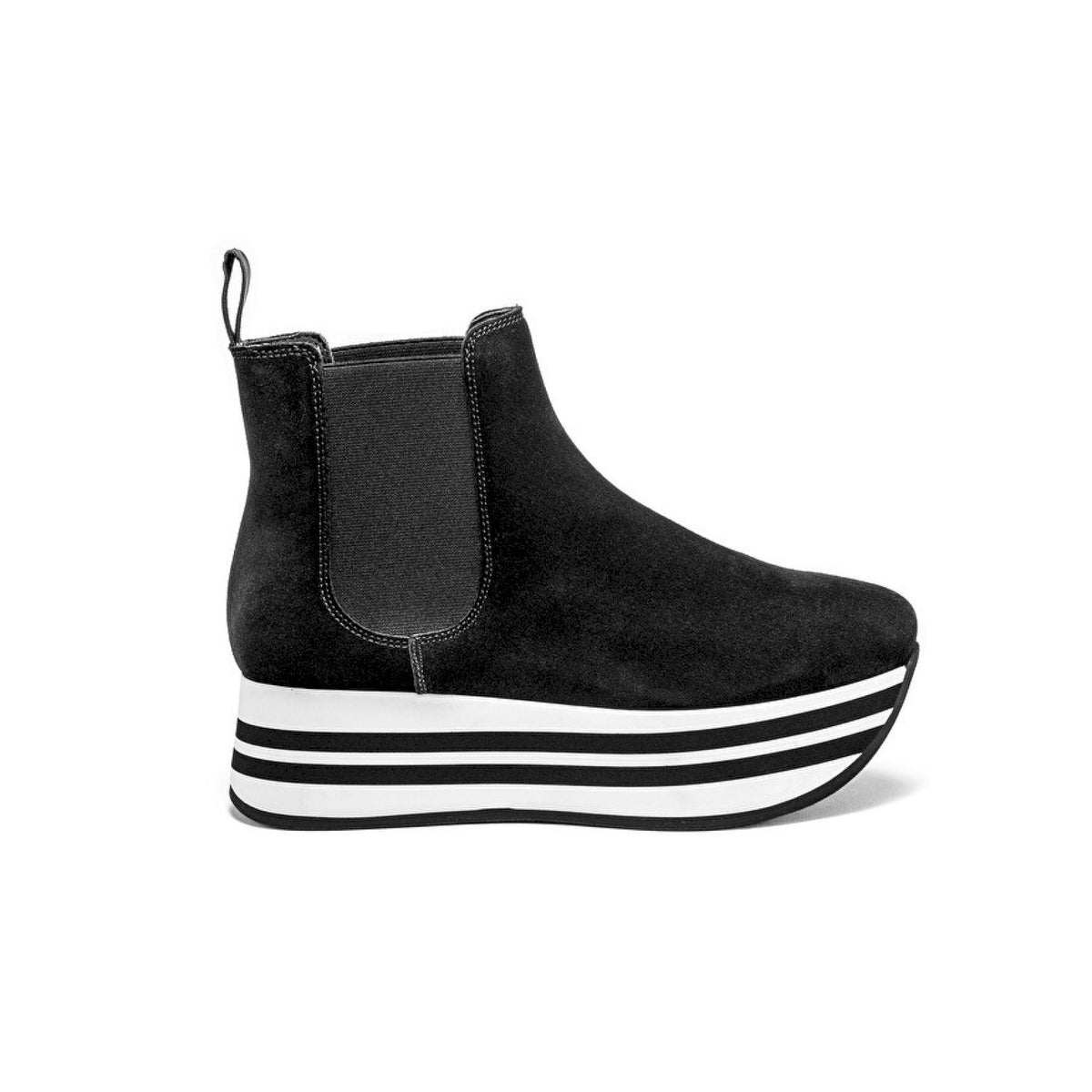 Beatles platform in pelle scamosciata