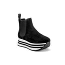 Beatles platform in pelle scamosciata