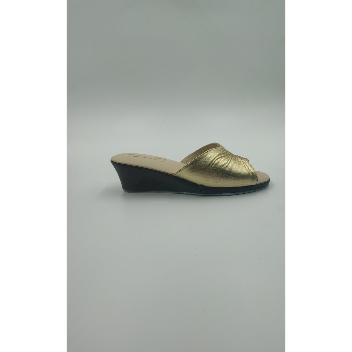 Ciabatta zeppa fascia arricciata