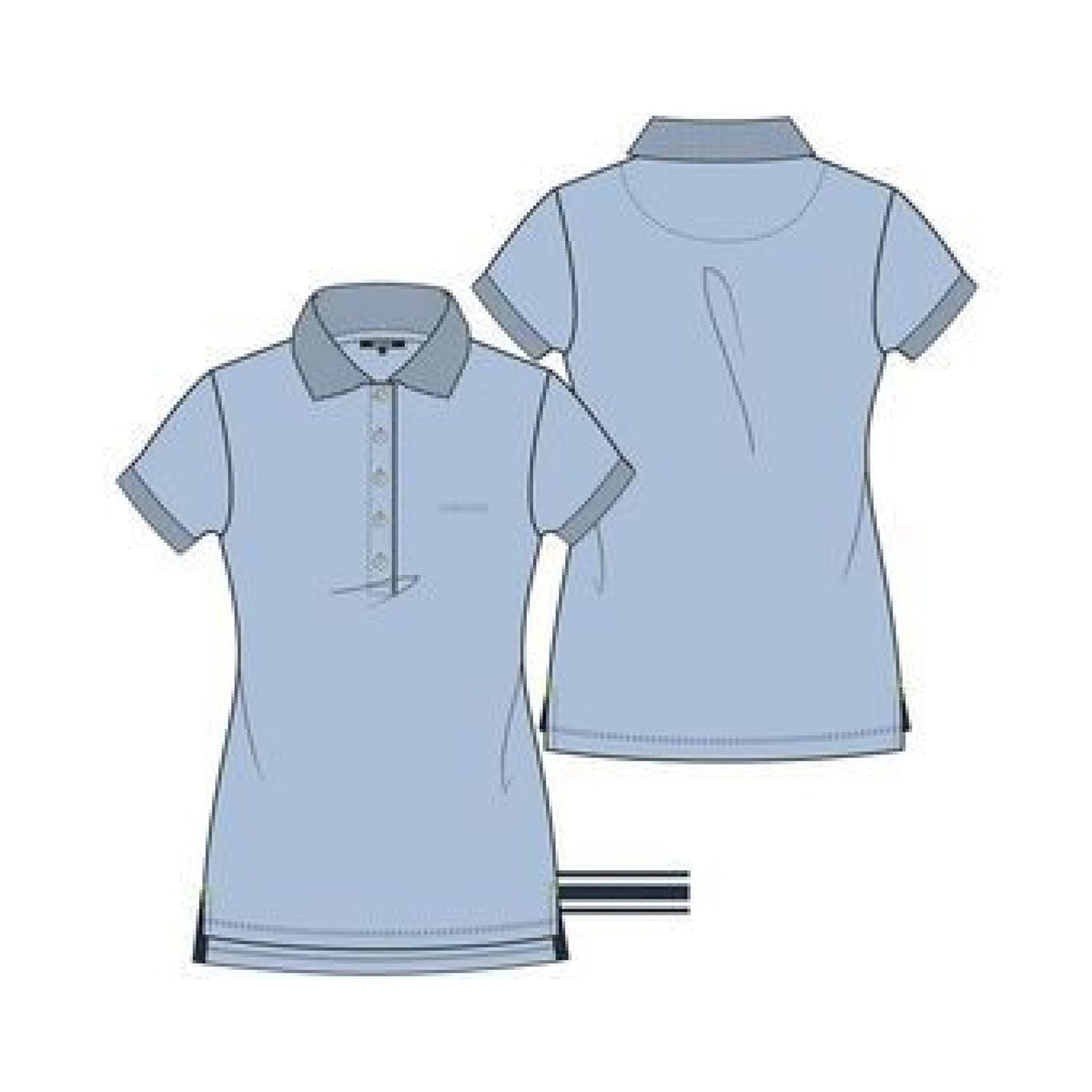 Polo mm piquet donna