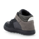 Sneaker primi passi in scamosciato/pelle sintetica stampata