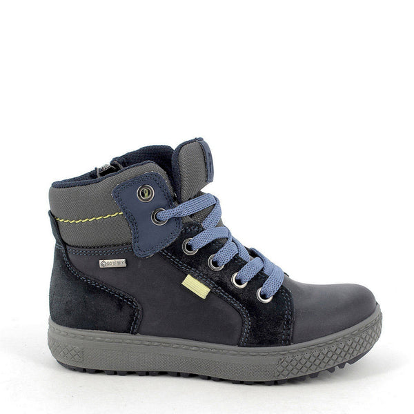 Sneakers alta bambino goretex scamosciata