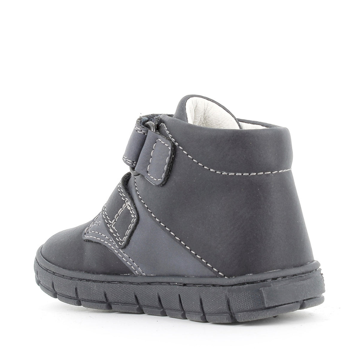 Scarpa primi passi in pelle sintetica blu scuro