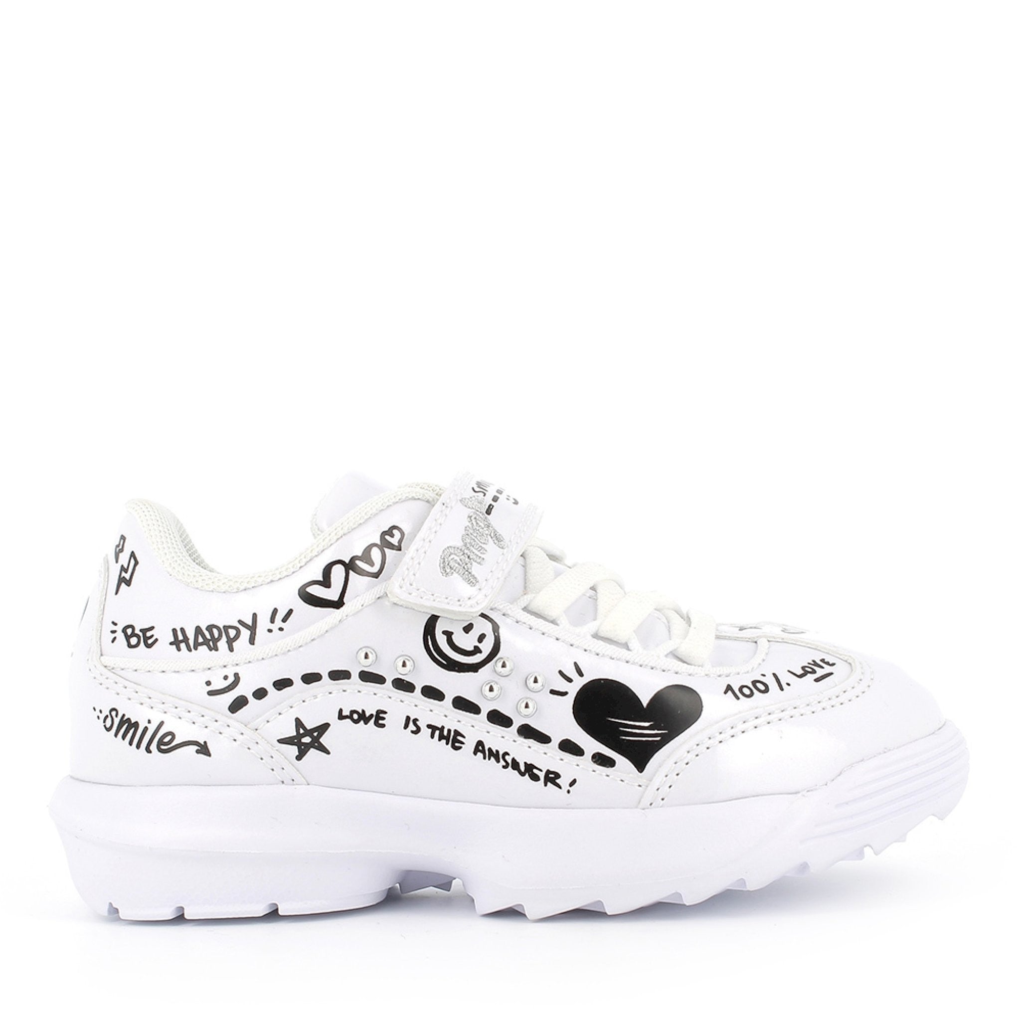 Sneaker  in vernice stampata