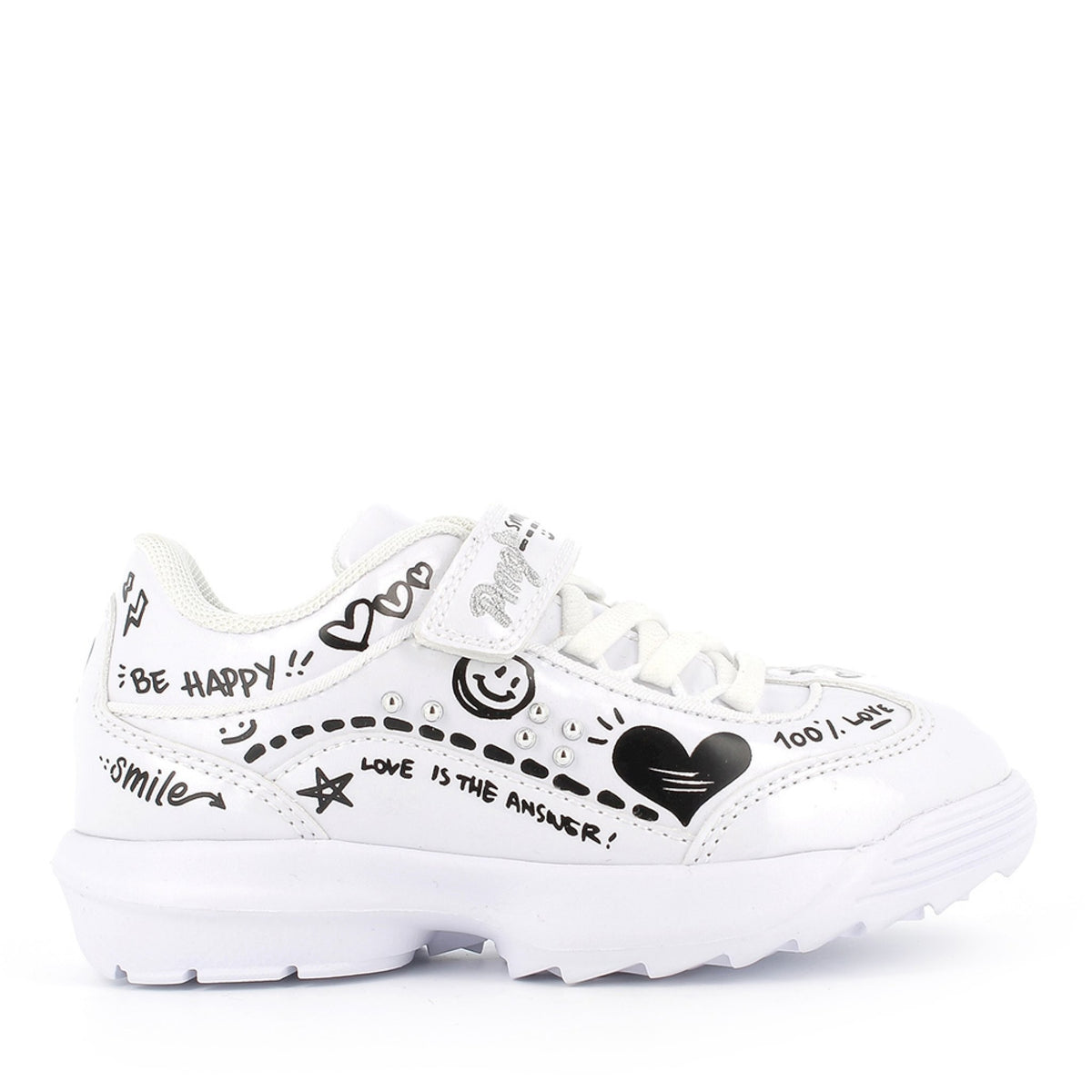 Sneaker  in vernice stampata