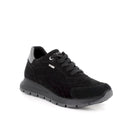 Sneakers gore-tex in pelle da donna nero