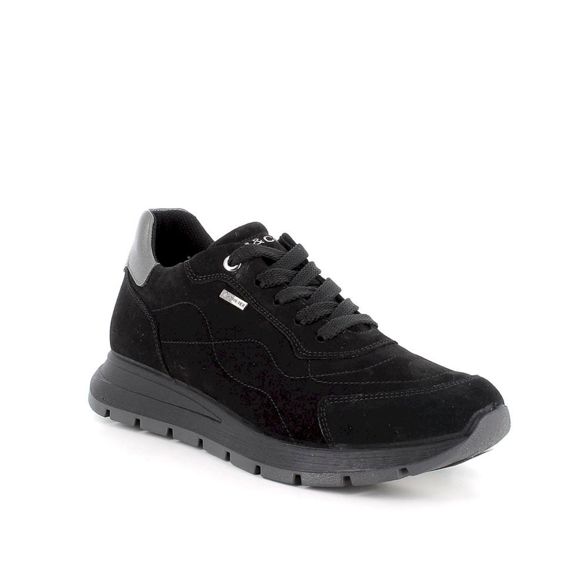 Sneakers gore-tex in pelle da donna nero
