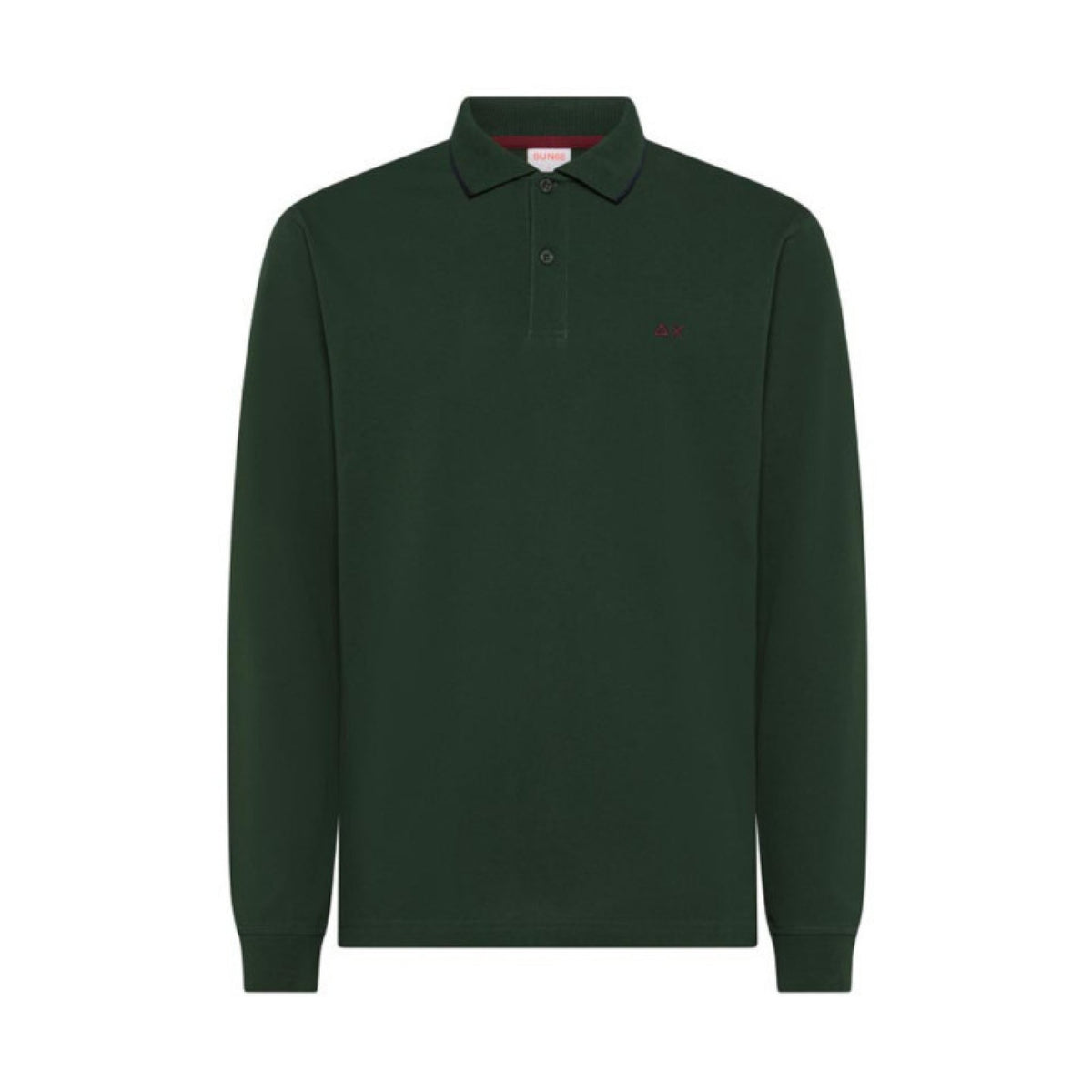 Sun 68 - sun 68 polo in piquet di cotone stretch manica lunga