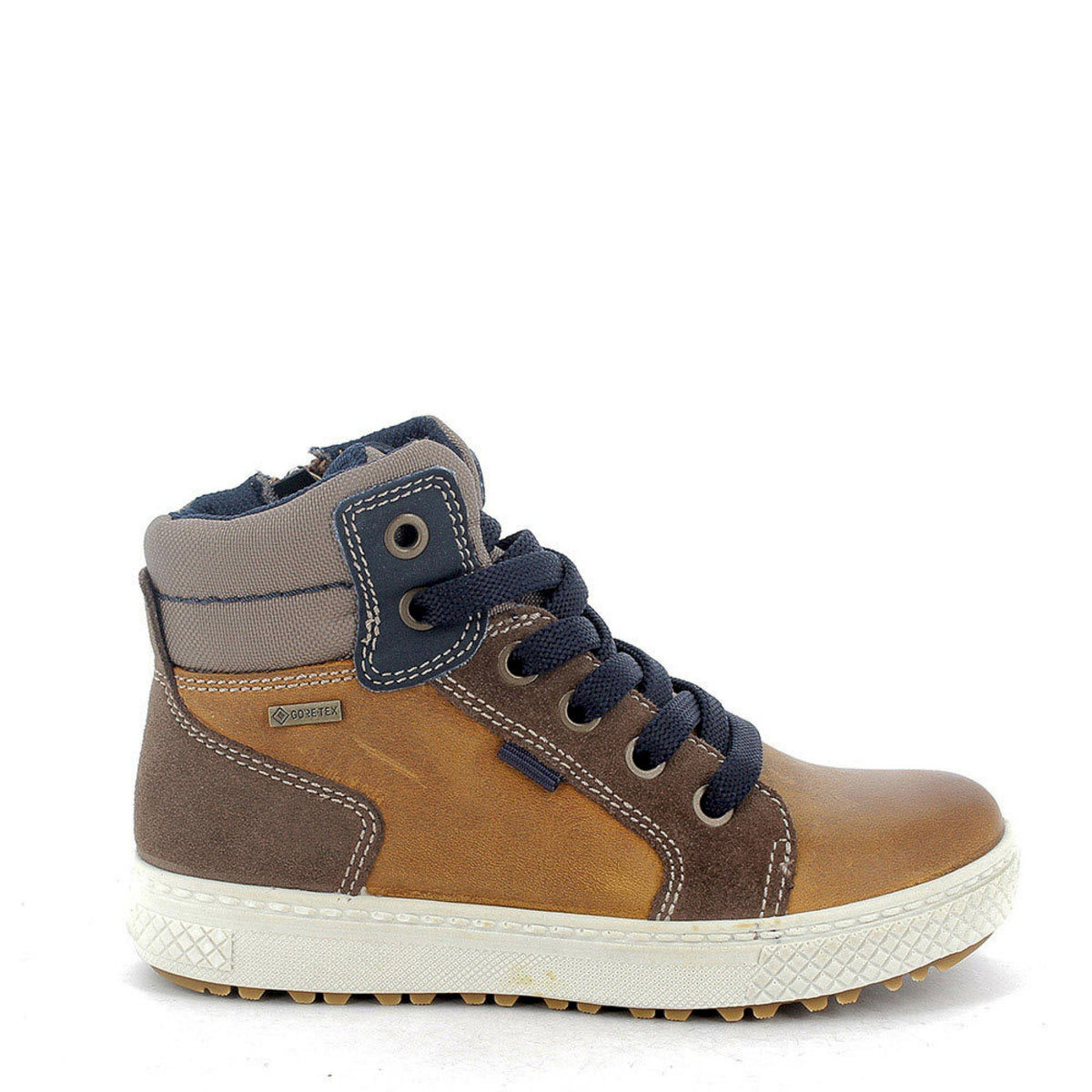 Sneakers alta bambino goretex scamosciata